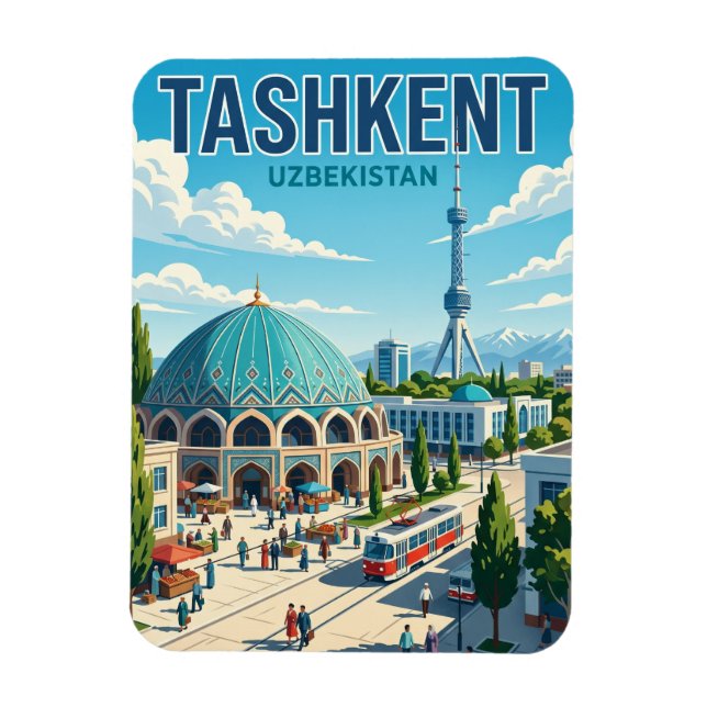 Tashkent Uzbekistan Magnet (Vertical)