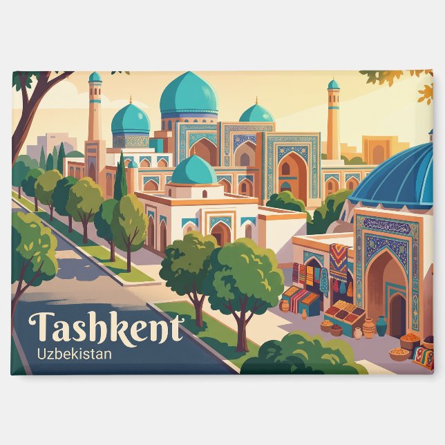 Tashkent, Uzbekistan Magnet (Front)