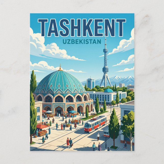 Tashkent Uzbekistan Postcard (Front)