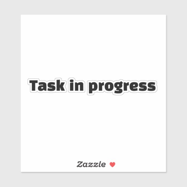 Task in progress. (Sheet)