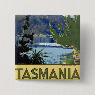 Tasmania 15 Cm Square Badge