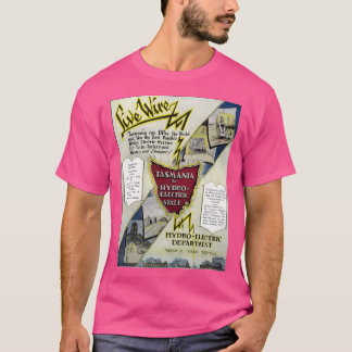 Tasmania 1929. Hydro Power From The Mountains  Bas T-Shirt