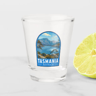 Tasmania Australia Travel Art Vintage Shot Glass