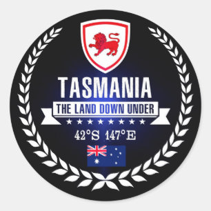 Tasmania Classic Round Sticker