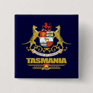 Tasmania COA 15 Cm Square Badge