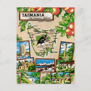 Tasmania Holiday Island Postcard