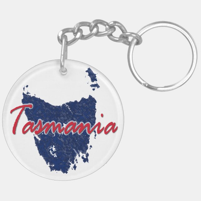 Tasmania Key Ring (Back Right)