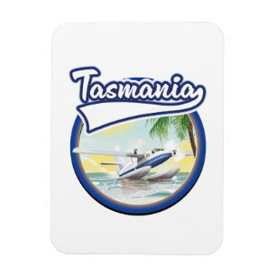 Tasmania travel logo magnet