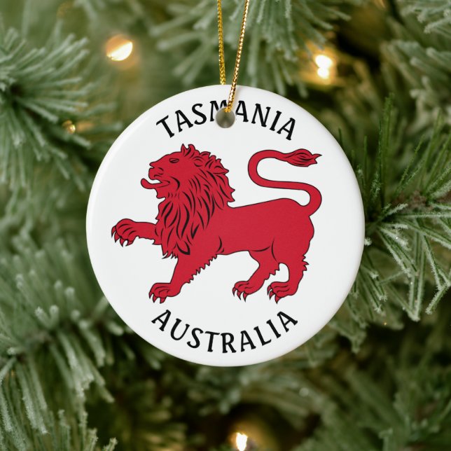 Tasmanian Badge (Australia) Ceramic Tree Decoration (Tree)