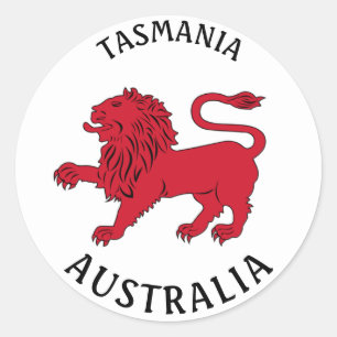 Tasmanian Badge (Australia) Classic Round Sticker