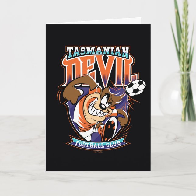 Tasmanian Devil Football Club Badge Card (Front)