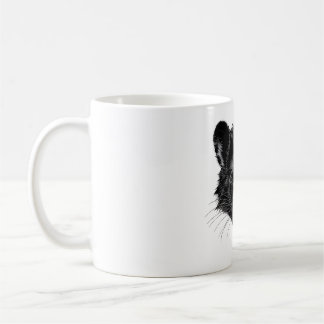 Tasmanian Devil Head Black & White T-Shirt Coffee Mug
