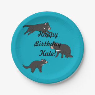 Tasmanian Devil Paper Plate