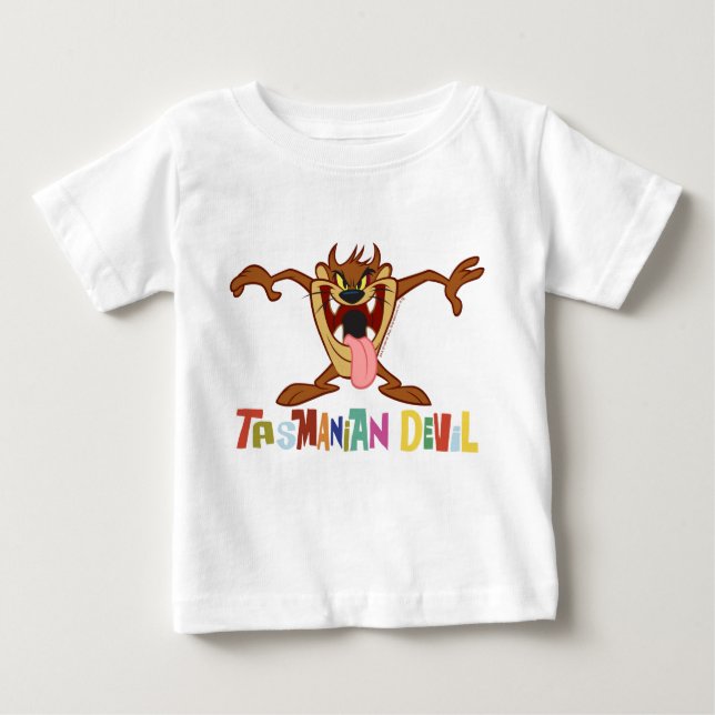 TASMANIAN DEVIL™ Standing Baby T-Shirt (Front)