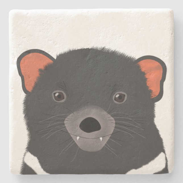 Tasmanian Devil Stone Coaster (Front)
