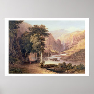 Tasmanian Gorge (w/c) Poster