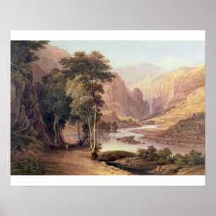 Tasmanian Gorge (w/c) Poster