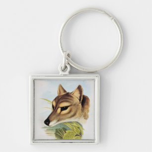 Tasmanian Wolf or Tiger Key Ring