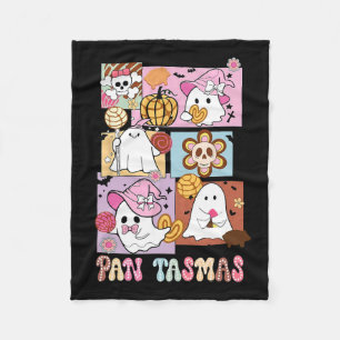 Tasmas Ghost Pumpkin Spooky Conchas Halloween Fleece Blanket
