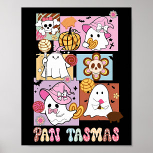 Tasmas Ghost Pumpkin Spooky Conchas Halloween Poster