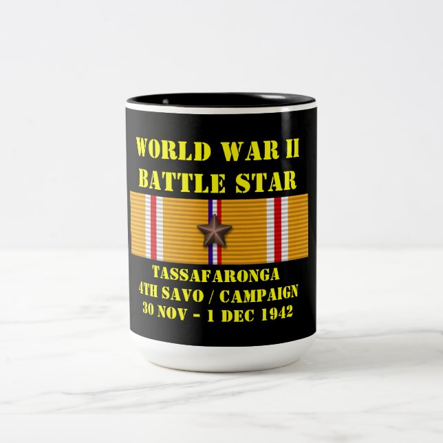Tassafaronga ( Fourth Savo ) Campaign Two-Tone Coffee Mug (Center)