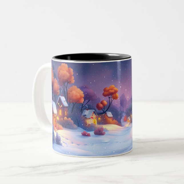 Tasse 2 Couleurs  Christmas Two-Tone Coffee Mug (Front Left)
