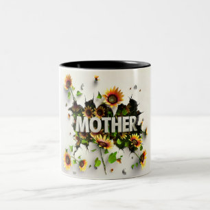 Tasse 2 Couleurs Gift for Mom for Mother's Day or Two-Tone Coffee Mug