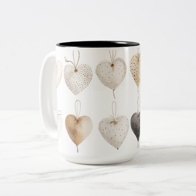 Tasse 2 Couleurs Personalized Valentine Coffee Mug (Front Left)