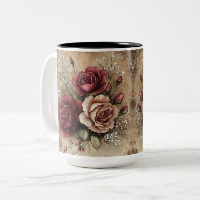 Tasse 2 Couleurs Personalized Valentine Coffee Mug (Front Left)