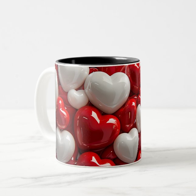 Tasse 2 Couleurs Personalized Valentine Coffee Mug (Front Left)
