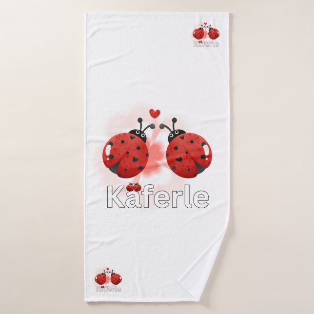 Tasse Marienkäfer Bath Towel (Bath Towel)