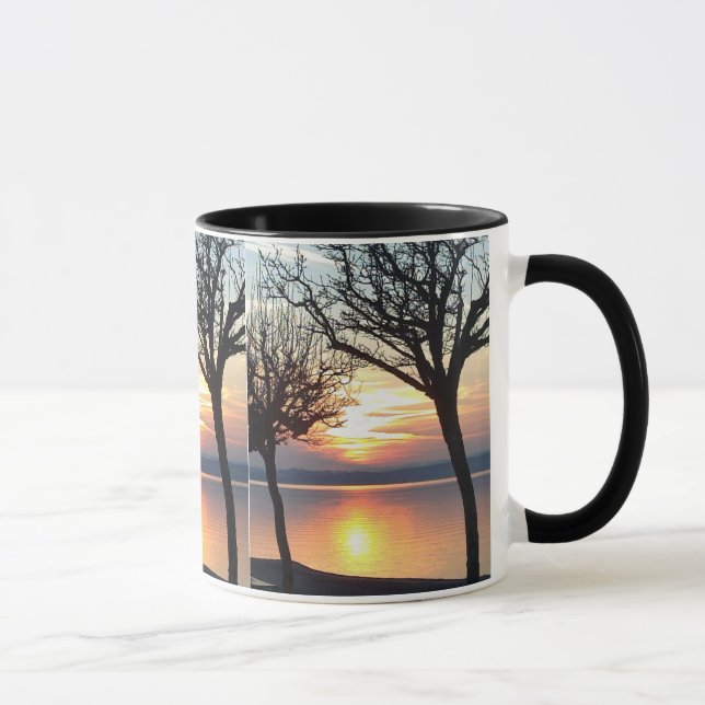 Tasse Sonnenuntergang am See Mug (Right)