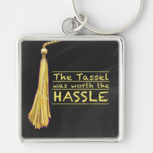 Tassel Hassle Gold Key Ring