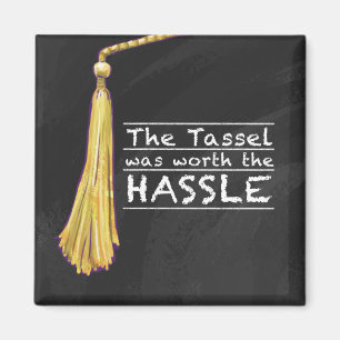 Tassel Hassle Silver Magnet