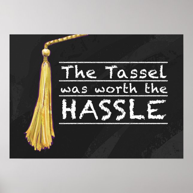 Tassel Hassle Silver Poster (Front)