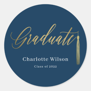 Tassel Pride Graduation Stickers or Envelope Seals
