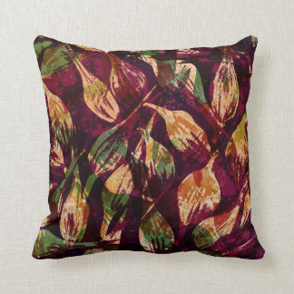 Tassel Sedge Seed Watercolor Print Cushion