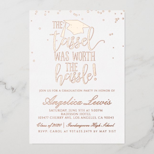 Tassel Worth the Hassle Graduation (Front)