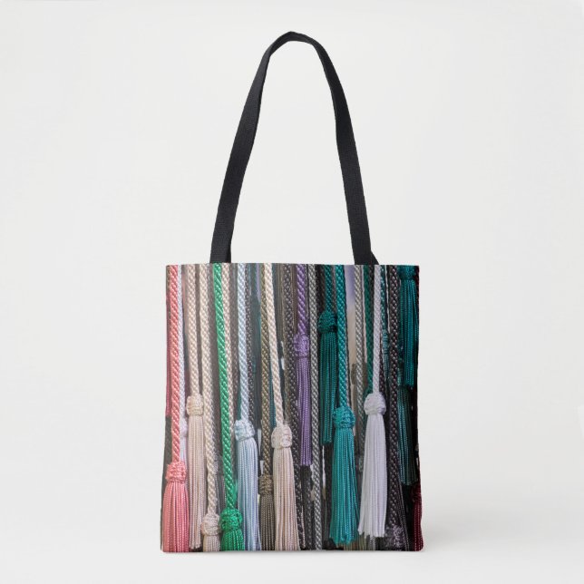 Tassels At Market Tote Bag (Front)