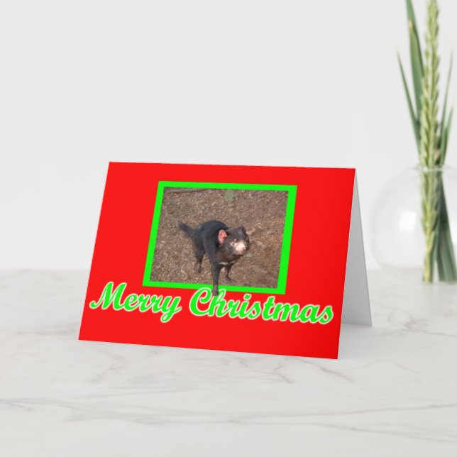 Tassie Devil Holiday Card (Front)