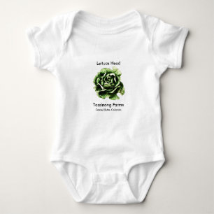Tassinong Farms Lettuce Head Baby One Piece Baby Bodysuit