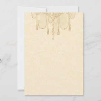 Tassles in Gold Stationery Note Card