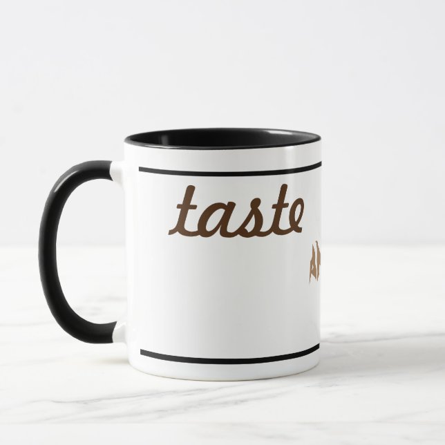 taste and enjoy mug is aperfect appetising one (Left)