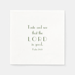 Taste and See the Lord Is Good Cookie Exchange Napkin