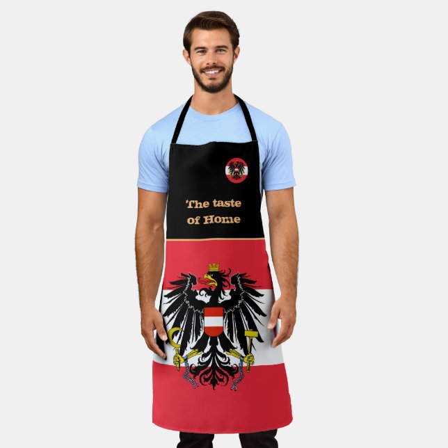 Taste of Home & Austrian Flag, Austria /Cooking Apron (Worn)
