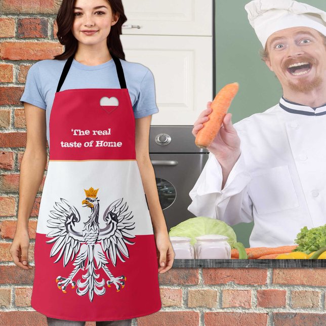 Taste of Home & Polish Flag, Poland /Cooking Apron (Creator Uploaded)