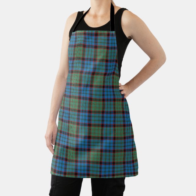 Taste of Scotland Clan MacNicol Hunting Tartan Apron (Insitu)