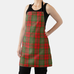 Taste of Scotland Clan Scott Red Green Tartan Apron