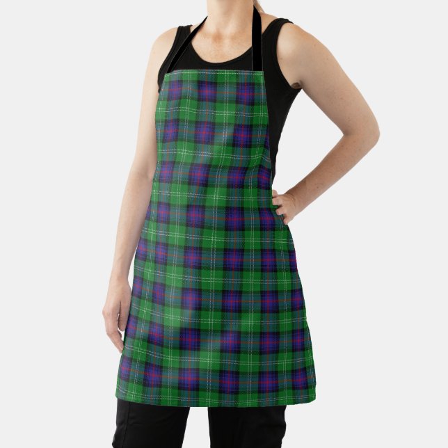 Taste of Scotland Clan Sutherland Tartan Plaid Apron (Insitu)