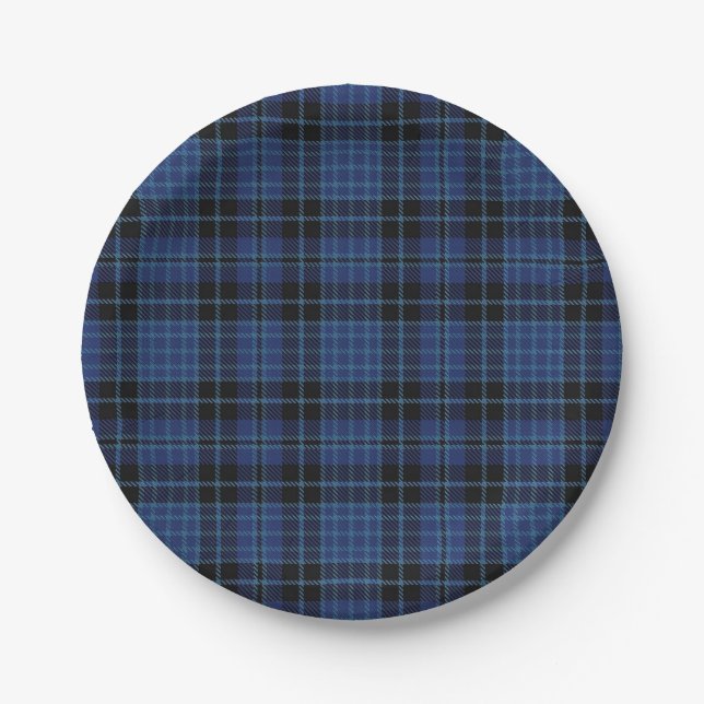 Taste of Scotland Clergy Tartan Plaid Paper Plate (Front)